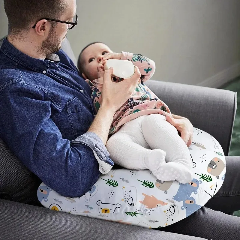 Nursing Pillow for Infants, Breastfeeding Pillows, Baby Support Pillow ,with Machine Washable Cover & Breathable Filling 0–17M