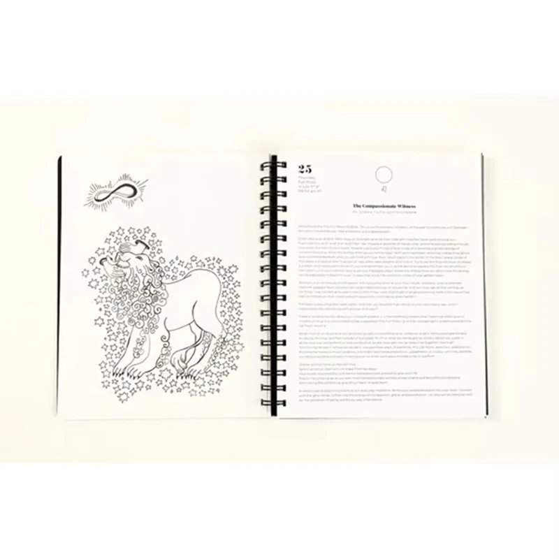 AT93-2025 Pianificatore lunare di molte lune, pianificatore lunare per streghe, pianificatore lunare magico, taccuino pianificatore 2025 con luna