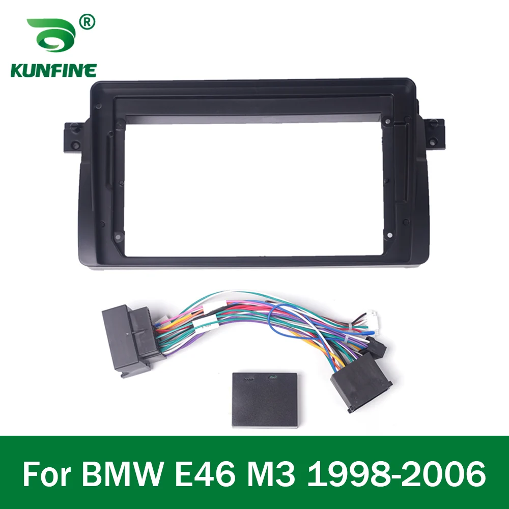 Car GPS Navigation Stereo For BMW E46/M3 1998-2006 Radio Fascias Panel Frame Fit 2Din 9  inch In Dash headunit screen