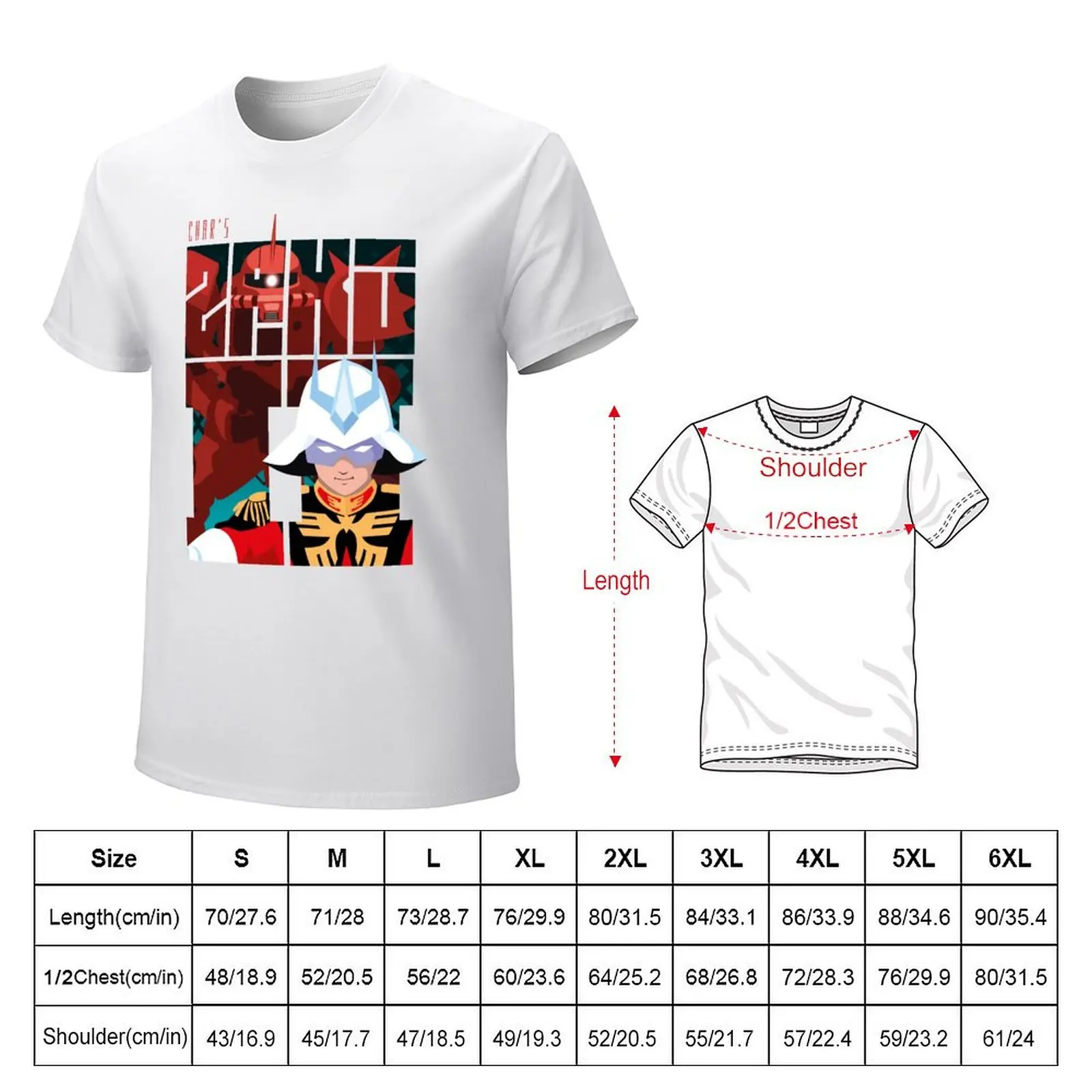 Char's Zaku Font T-Shirt summer tops boys animal print summer clothes plus sizes mens clothing