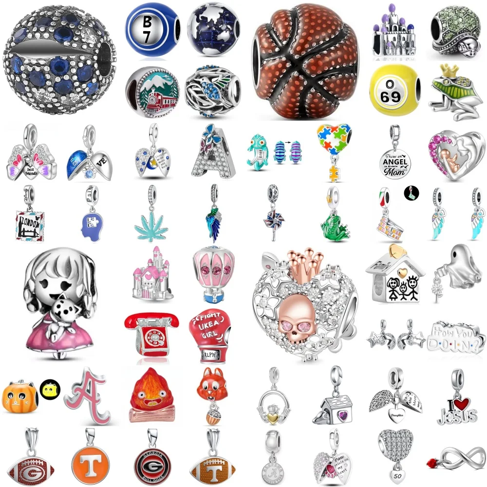 Hot Selling 925 Silver,Flame,Pumpkin Beads,Frog Windmill Pendant,Fit Original Bracelet, DIY Accessories,Exquisite Jewelry 