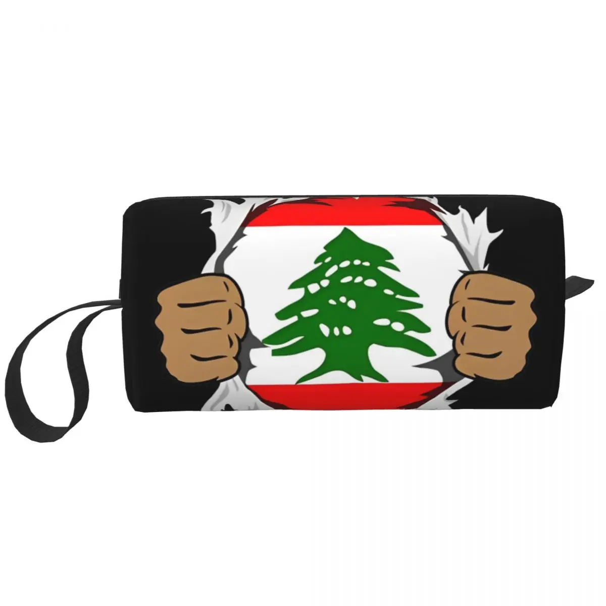 Lebanon Flag Lebanese Roots Gift Makeup Bag Travel Cosmetic Bag for Men Women Toiletry Bag Dopp Kit