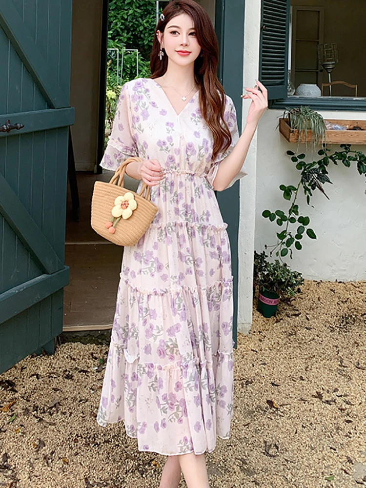 sachin and babi light blue dress Tips For Wearing a Chiffon Dress main image 1