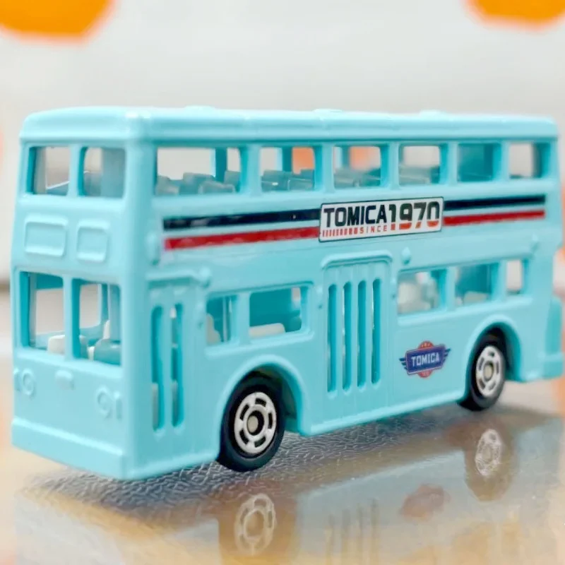 Takara Tomy Aisa Tomica No.90 London Bus Cars Hot Pop 1:64 Car Alloy Toys Motor Vehicle Diecast Metal Model for Children