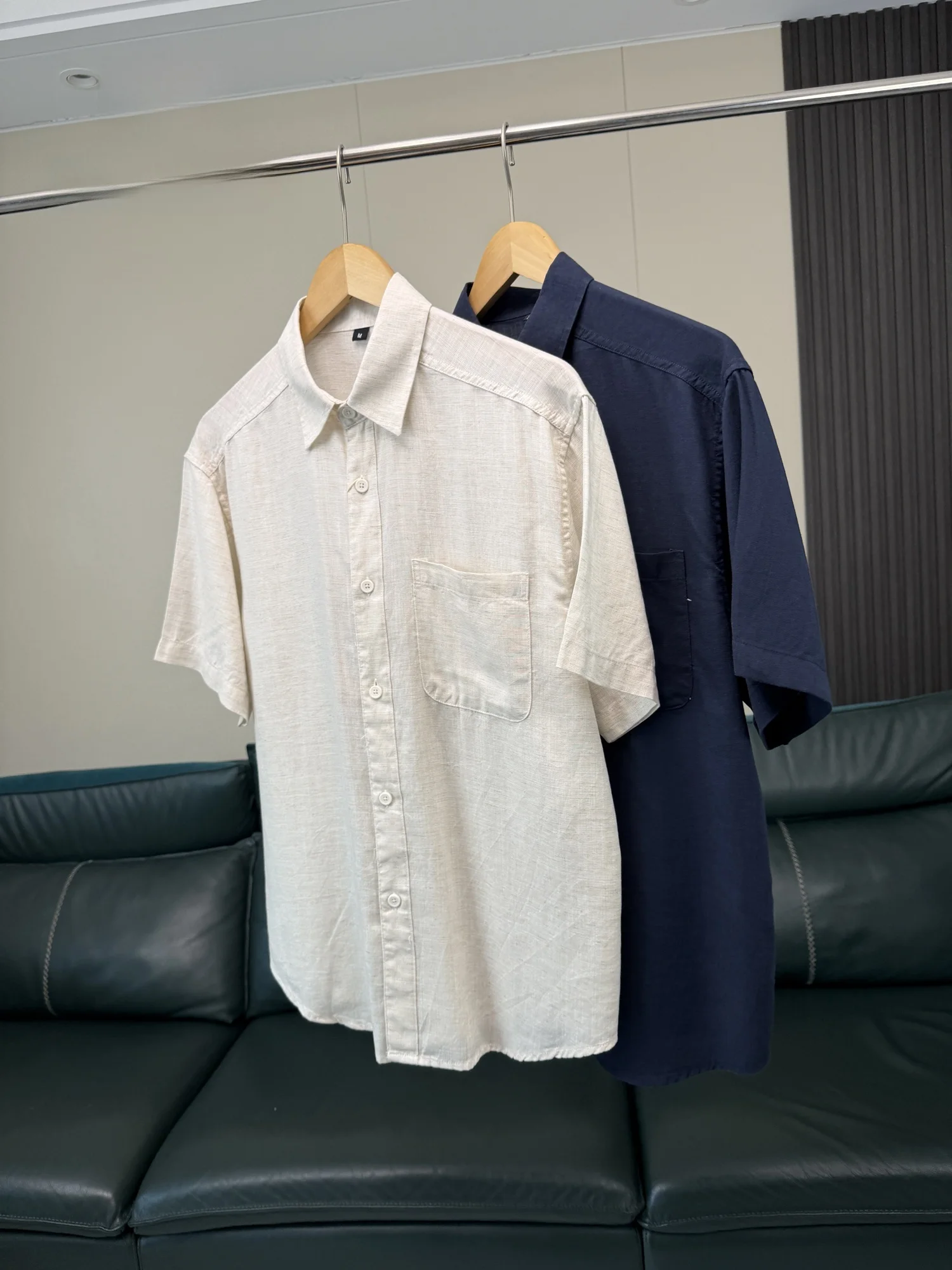 

Linen Cotton Linen Men's Summer Lightweight Comfortable Breathable Casual Short Sleeve Shirt Fashion Urban Style Standard Fit