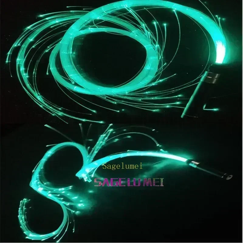 Fouet à Fibre Optique LED Rechargeable par USB, Fouets Multicolores à 360 °, pour brevChang, Filet Lumineux pour ix