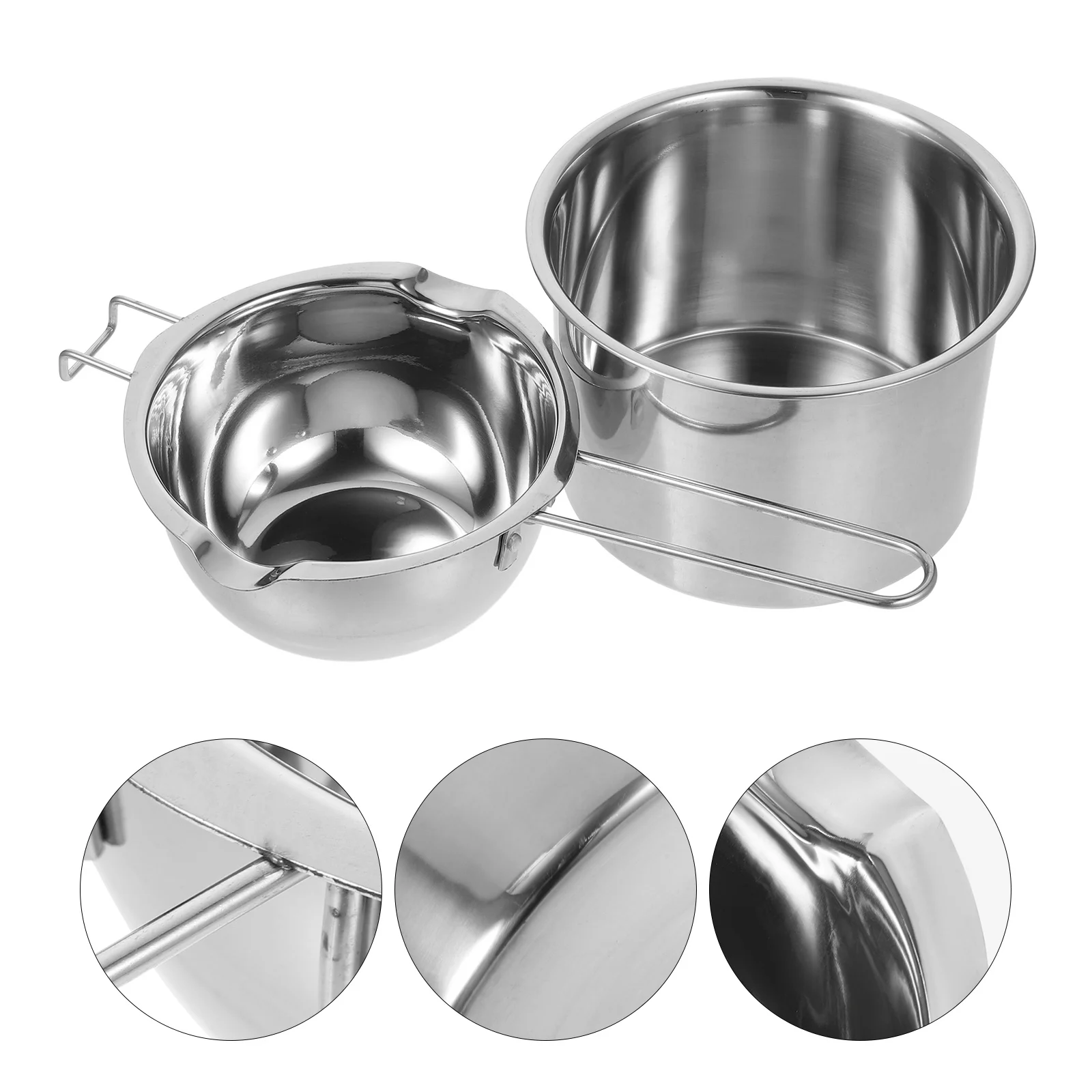 

1 set 1 Set Stainless Steel Melting Pot Double Boiler For Chocolate Butter Wax Cheese Candy Caramel Making Baking Cooking