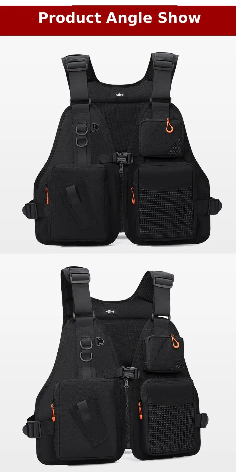 Outdoor-Camping-Kletter-Fahrrad-Rucksack-Sportweste Angeltasche Reisetasche Lauf-Workout-Rucksack Reittasche – Detail 17