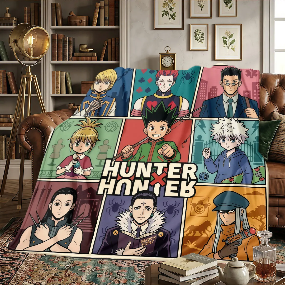 Hunter x Hunter Patterns Home Blanket Lightweight and portable for Naps Sofas Warmth and Comfort Christmas Gifts -HE38