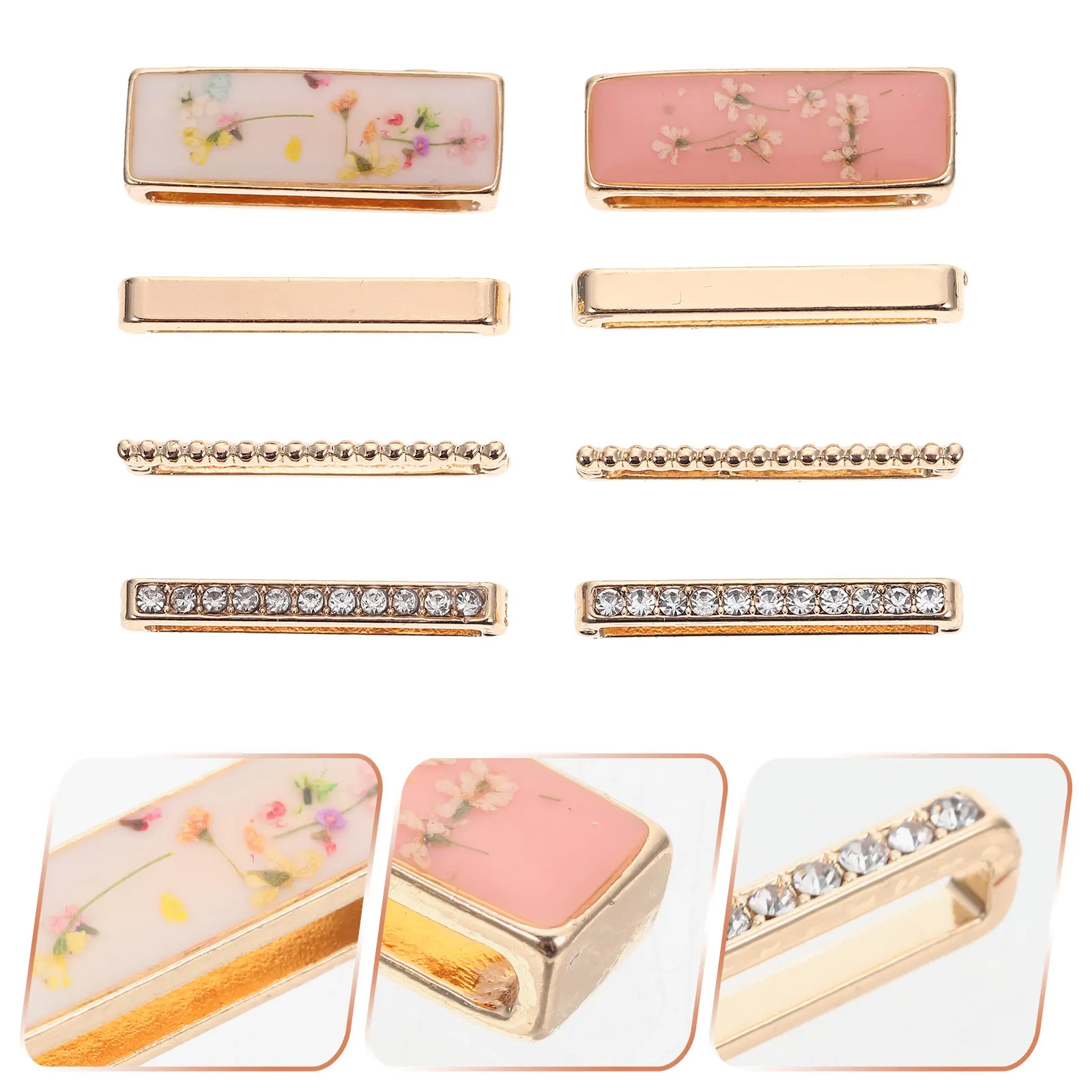 

2Sets Watchband Charms Premium Alloy Mini Rings Decorative Strap Loops Compatible with Apple Watch Band Silicone Watchstrap