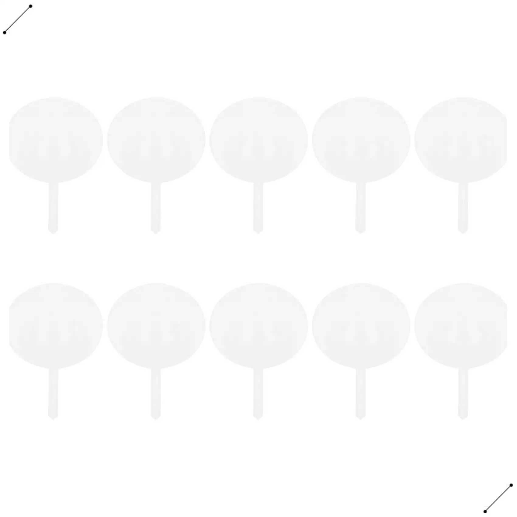 Round Acrylic Cake Toppers Clear Blank Circle DIY Cake Topper Blanks For Custom Wedding And Birthday Party Cake Decor