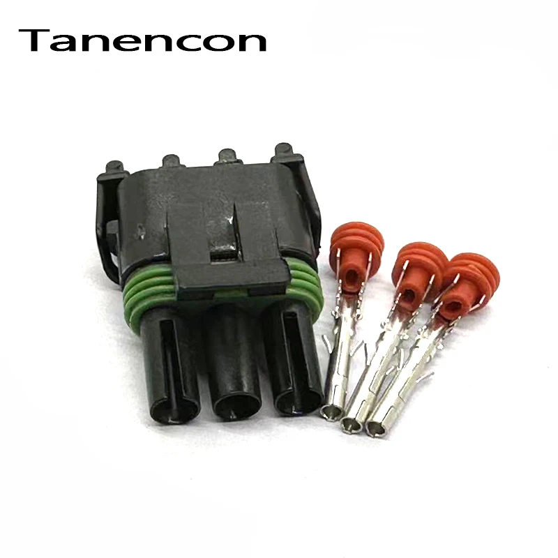 1 Set 3 Pin 12010717 12015793 Delphi Haltech MAP TPS Waterproof Automotive Wire Connector Plug Female Male Socket For GM