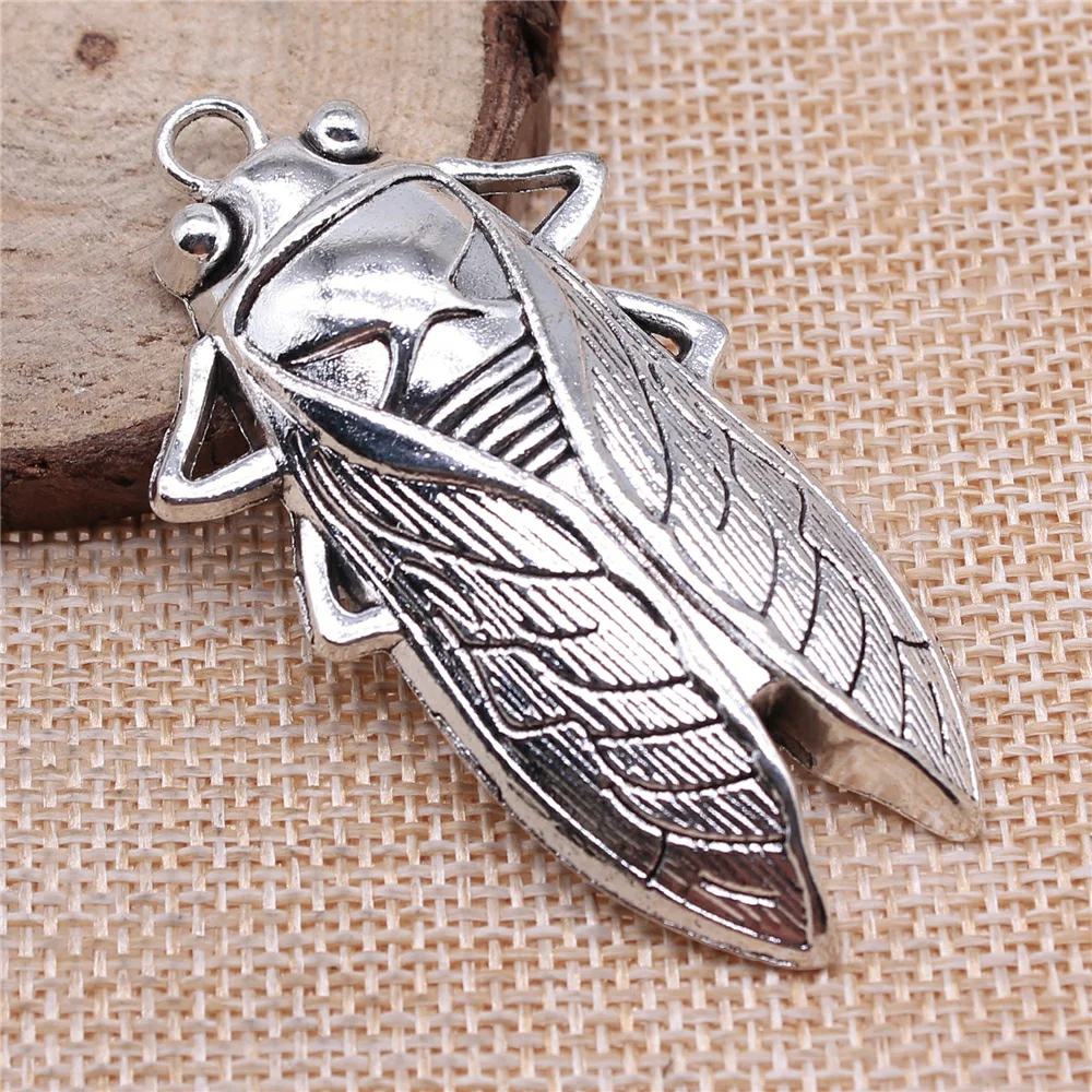 2pcs Cicada Charms for Jewelry Making, 4 Colors