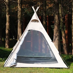 Indian Cotton Tent Multi-Functional Outdoor Sunscreen Rainproof Pointed 3 to 4 People