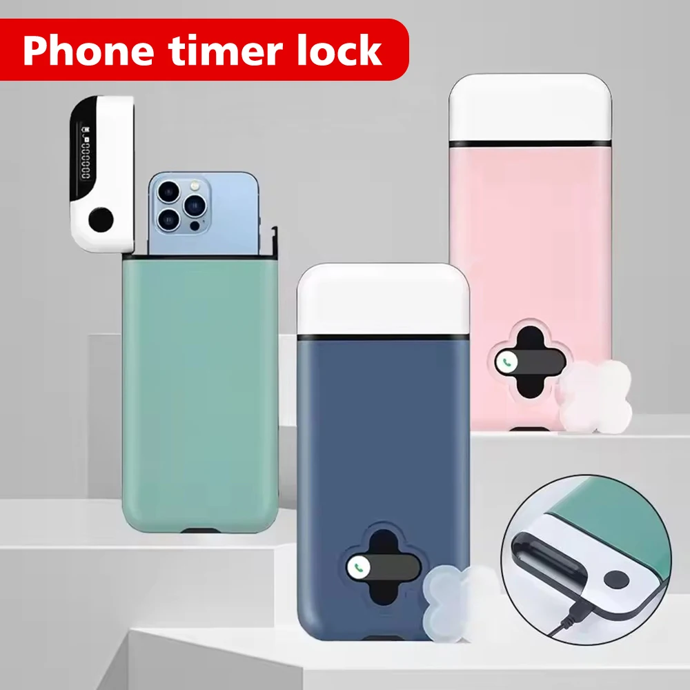 Keepin Box Smart Phone Lock Box Timer Bag Portable Mobile Phone Safe Locking Case Self-Discipline Cell Phones Timed Lockbox