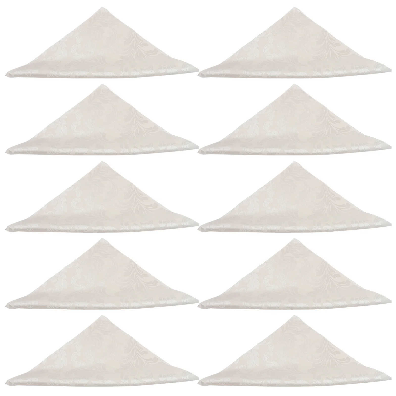 

10Pcs Jacquard Cloth Napkins Washable Reusable Soft Napkins for Hotel Restaurant Kitchen Dinner Party Table Decoration
