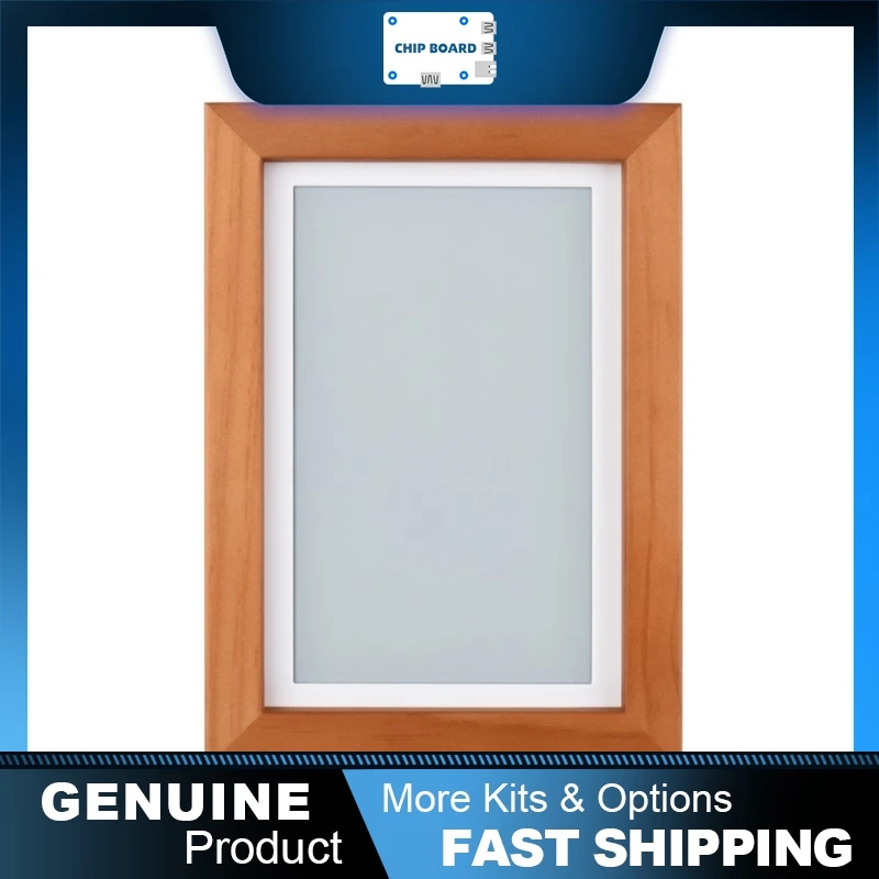 E6 Full-Color 7.3-Inch E-Paper Panel with Solid Wood Frame, 800x480 Display Designed for Raspberry Pi Zero
