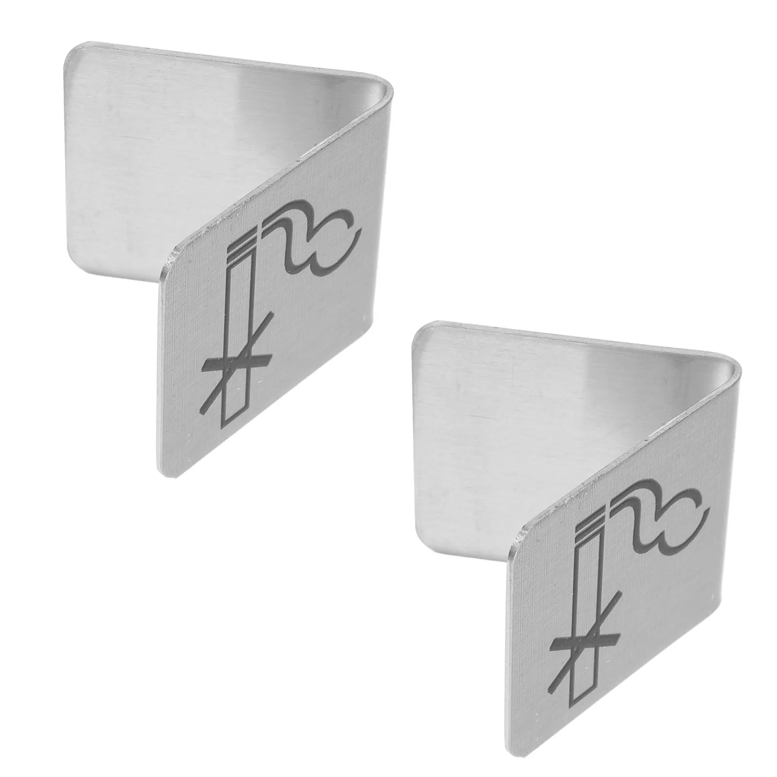 

2Pcs Stainless Steel Double-Sided Reserved and No Smoking Table Signs Sleek Modern Minimalist Cafe Restaurant Office Hotel Mall