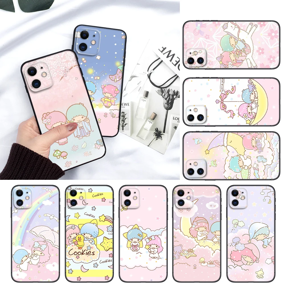 T45 sanrio little twin star Soft Case for Huawei Y5P Y6P Y7A Y8P Y9A Y6 Y7 Y8S Y9S Y9 Nova 9 9I 4E 5T 7 Mate 10 Lite 20 Pro P30