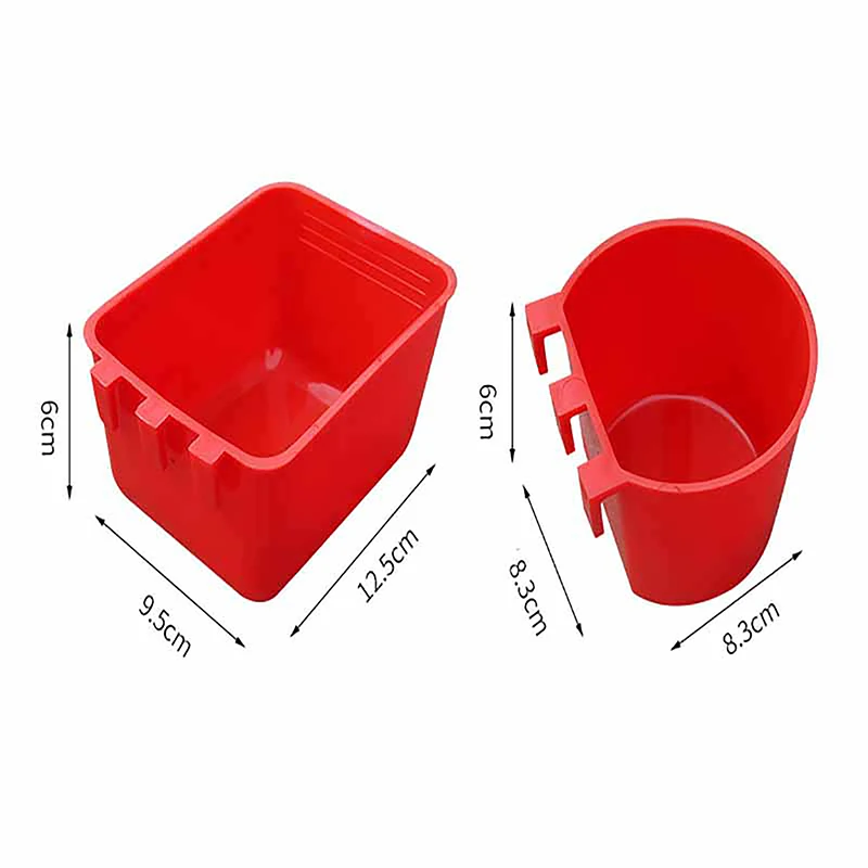 1Pc Opknoping Vogel Feeder Water Vogelkooi Papegaai Plastic Drinking Kommen Water Drinker Voor Duif Kwartel Kip Eend kommen Drinker