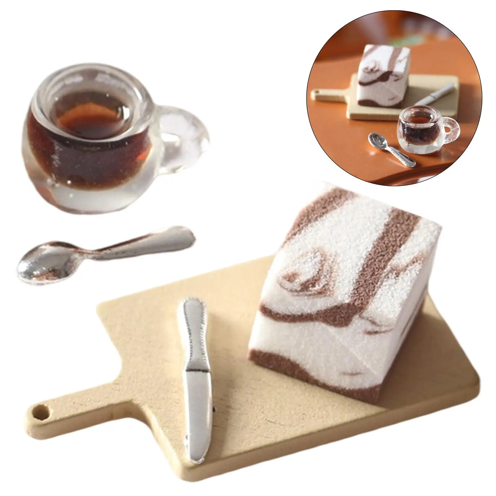 Simulação casa de bonecas bolo em miniatura pastelaria brinquedos mousse bolo para cozinha