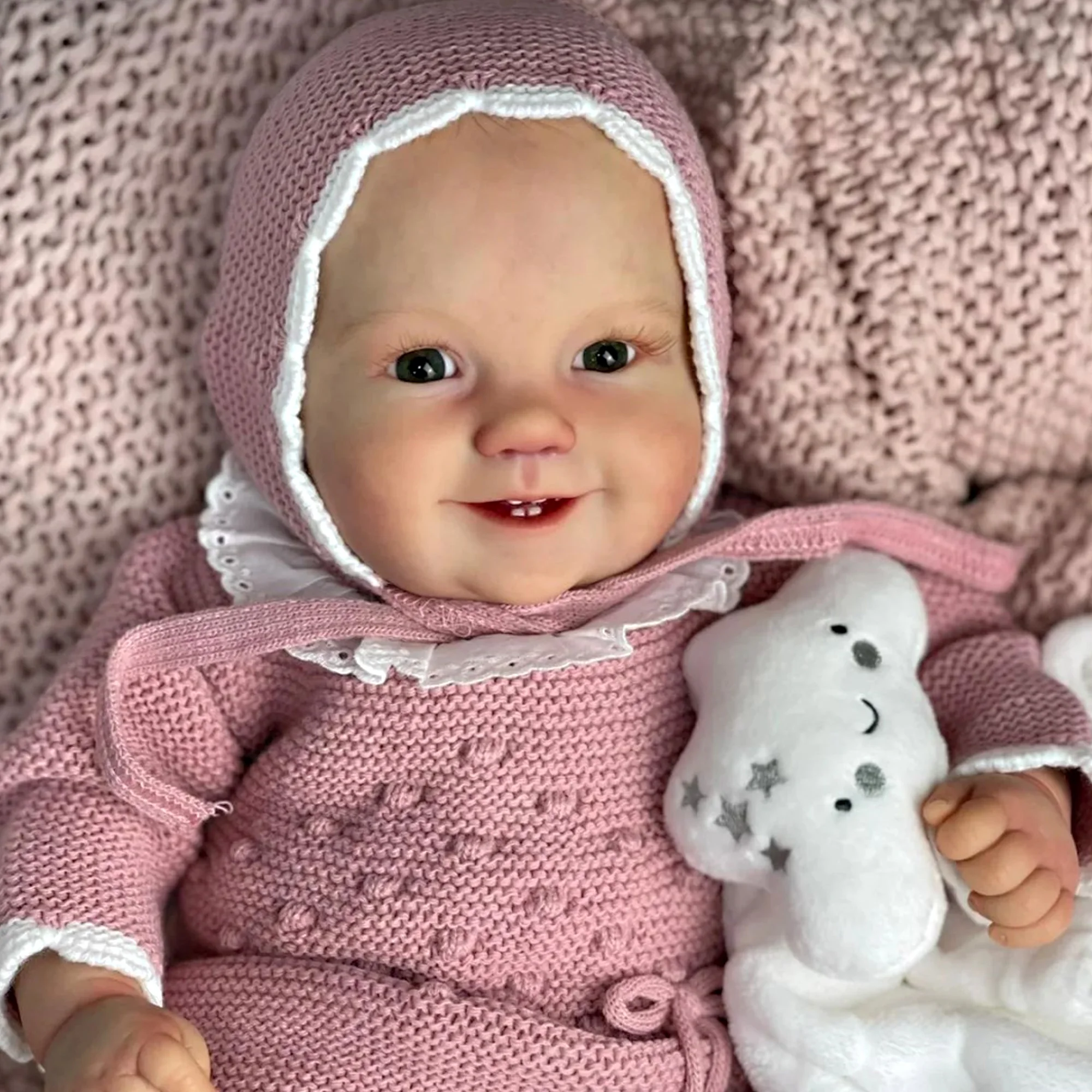 20 Inch Emilia Bebê Reborn Dolls Cute Girl Handmade Painted Soft Touch Body Reborn Baby Doll Gift Muñecas Reborn