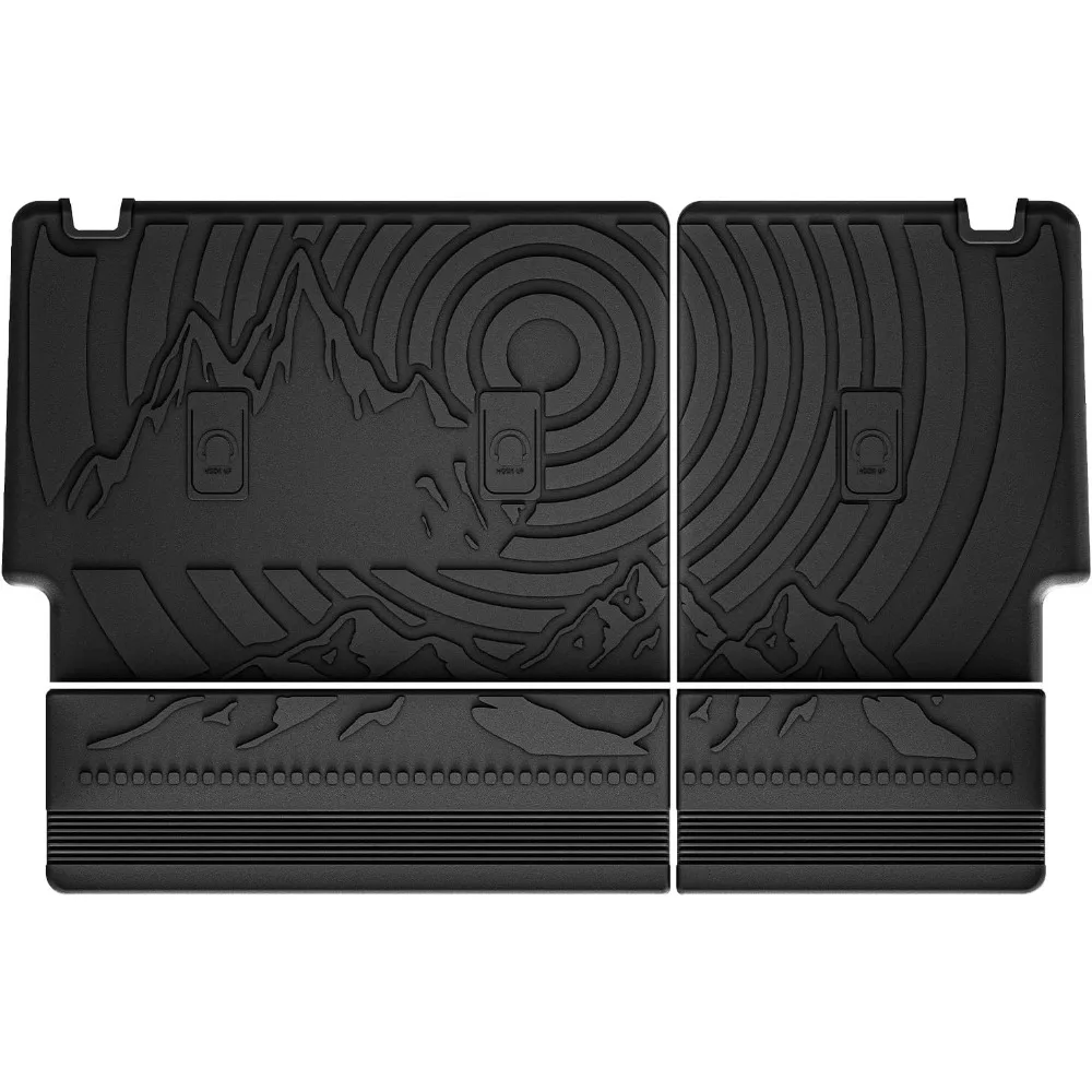 

3W Custom Fit Back Seat Cover for Bronco 4 Door All Weather Floor Liner and Mats Full Set Accessories