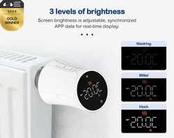 Termostato WiFi attuatore radiatore Tuya Smart TRV valvola termostatica regolatore di temperatura programmabile Voice Alexa Google Home