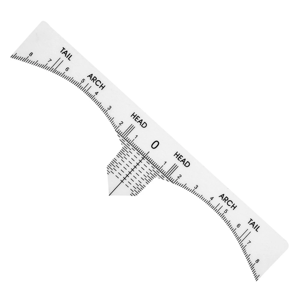 

10pcs Mini Vernier Caliper Eyebrow Tattoo Ruler Measure Tool Disposable Gauge Lightweight Travel Size Safe Skin Friendly