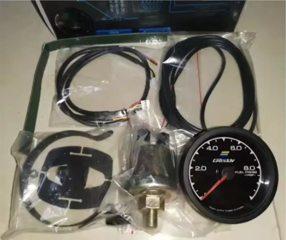 62MM GReddi Messgerät 7-Farben-LED Digitalanzeige Boost Turbo Volt Display Wasser- & Öltemperatur Kraftstoffdruck Drehzahl Vakuum AFR Anzeige – Detail 13