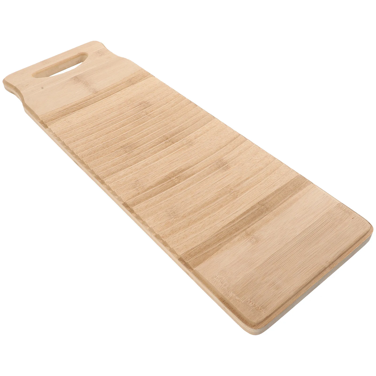 

Bamboo Washboard 60Cm Premium Thickened Laundry Board Anti-Slip Scrubbing Surface Wave Design Hand Comfortable Sturdy