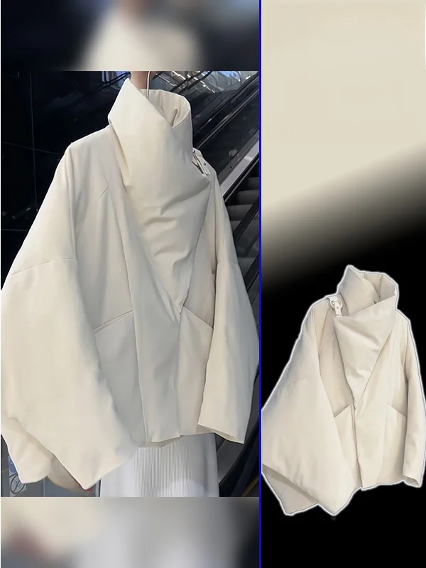 

Женская утепленная хлопковая куртка больших размеров с воротником-стойкой, зимняя новинка, однотонная, в корейском стиле, для повседневной носки