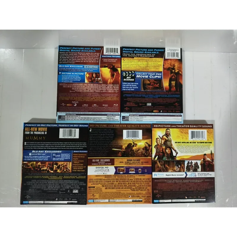 Scorpion King 1-5 Blu-ray Discs Brand New Unopened Boxed Collector's Edition High Definition Image Quality Original Sound