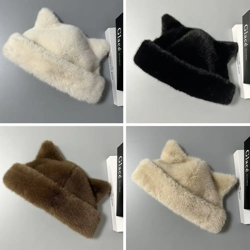 أزياء الشتاء الدافئة قبعة رشاقته لطيف آذان بنما قبعة يوم ثلجي القبعات الناعمة هدايا عيد الميلاد #3