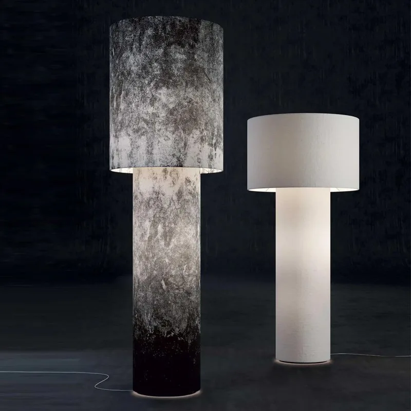 

Italian Tubular Floor Lamp | Modern Minimalist Wabi-Sabi | Living Room Sofa Side | Designer Villa High-End Standing Light