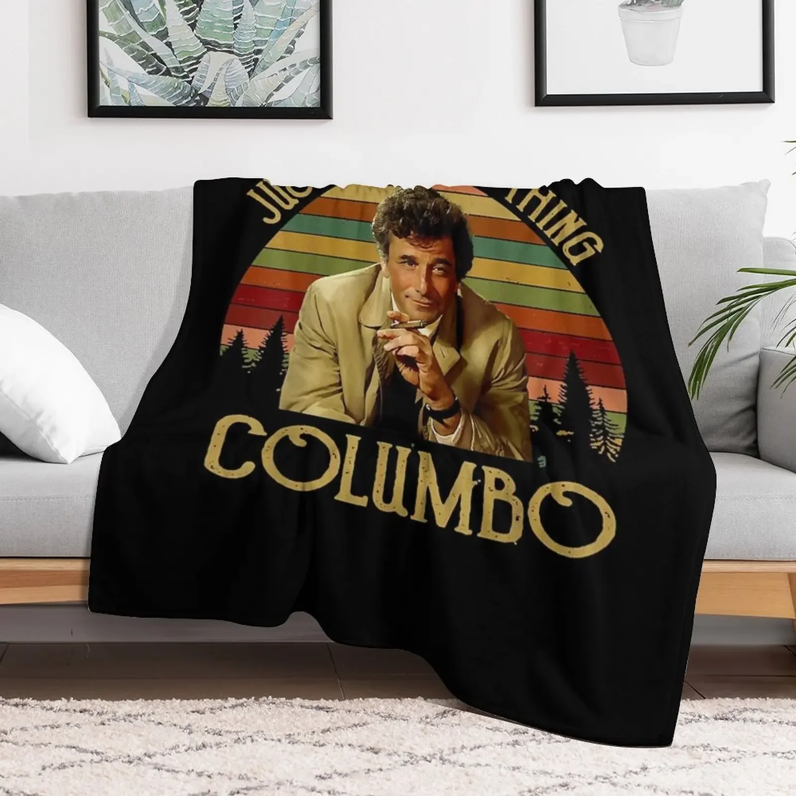 Men Women Just One More Thing-Columbo Columbo Inspired Movie Throw Blanket Kid'S Thin Blankets