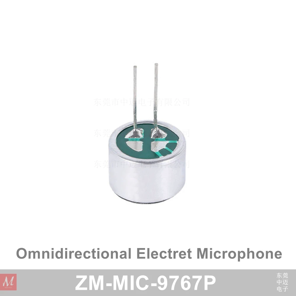 9767P Omnidirectional Electret Microphone MIC with pins