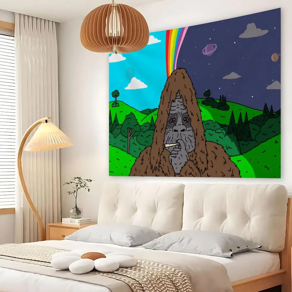 Big L-Lez Big L-Lez Show Tapestry Custom Living Bedroom Party Dormitory Interior Wall Bohemian Decoration Attached Clip