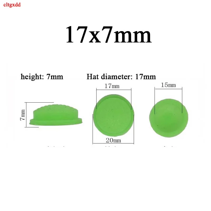 2piece 10/11/12/15mm tail switch button cover soft silicone cover LED flashlight waterproof rubber pad button switch access