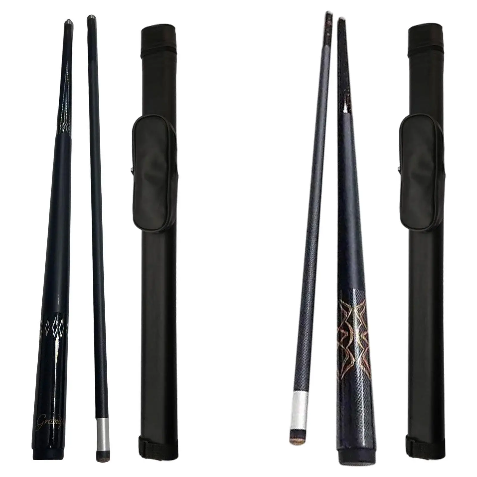 1/2 split piscina cue acessórios elegante artesanal de fibra carbono snooker cue para homens jogadores de bilhar esportes entusiastas das mulheres