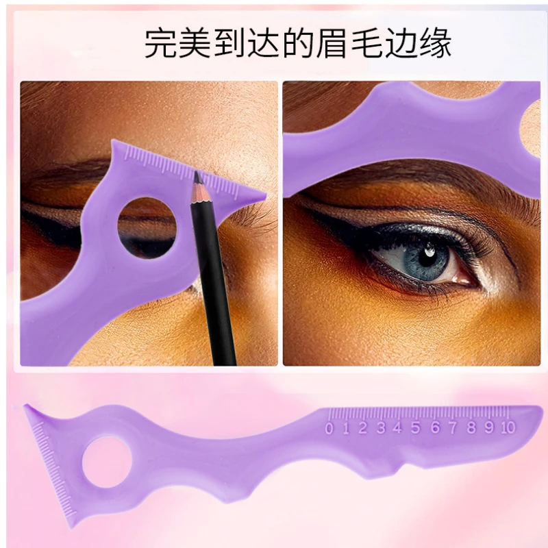 Pochoirs en silicone pour eye-liner 5 en 1, pointe ailée réutilisable, outils de maquillage multifonctions