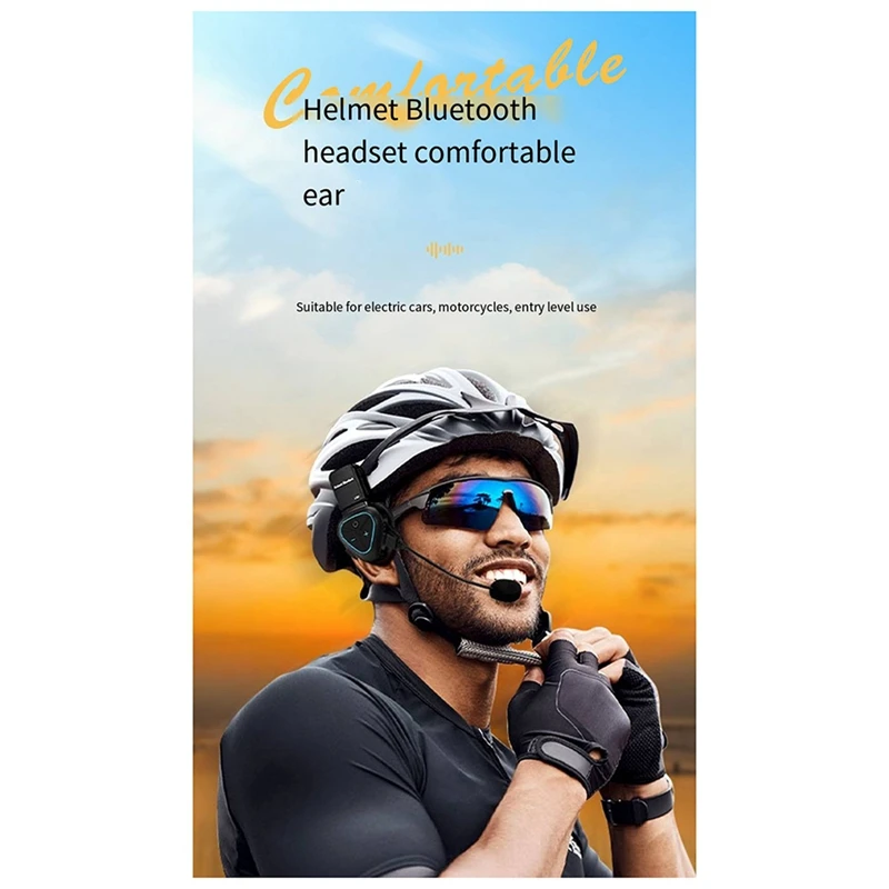 New LX1 Motorcycle Helmet Bluetooth Headset Portable Smart Noise Cancelling Waterproof Takeaway Headset