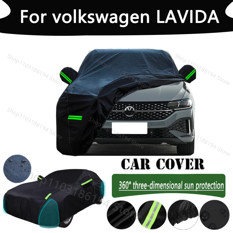 For volkswagen LAVIDA Outdoor Protection Full Car Cover Snow Covers Rainwater Sunshine Dustproof Scratches Car Cover