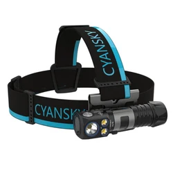 Cyansky HS7R Headlamp 2800 Lumens Powerful LED Headlight Spotlight and Floodlight Head Light Rechargeable For Camping Fishing