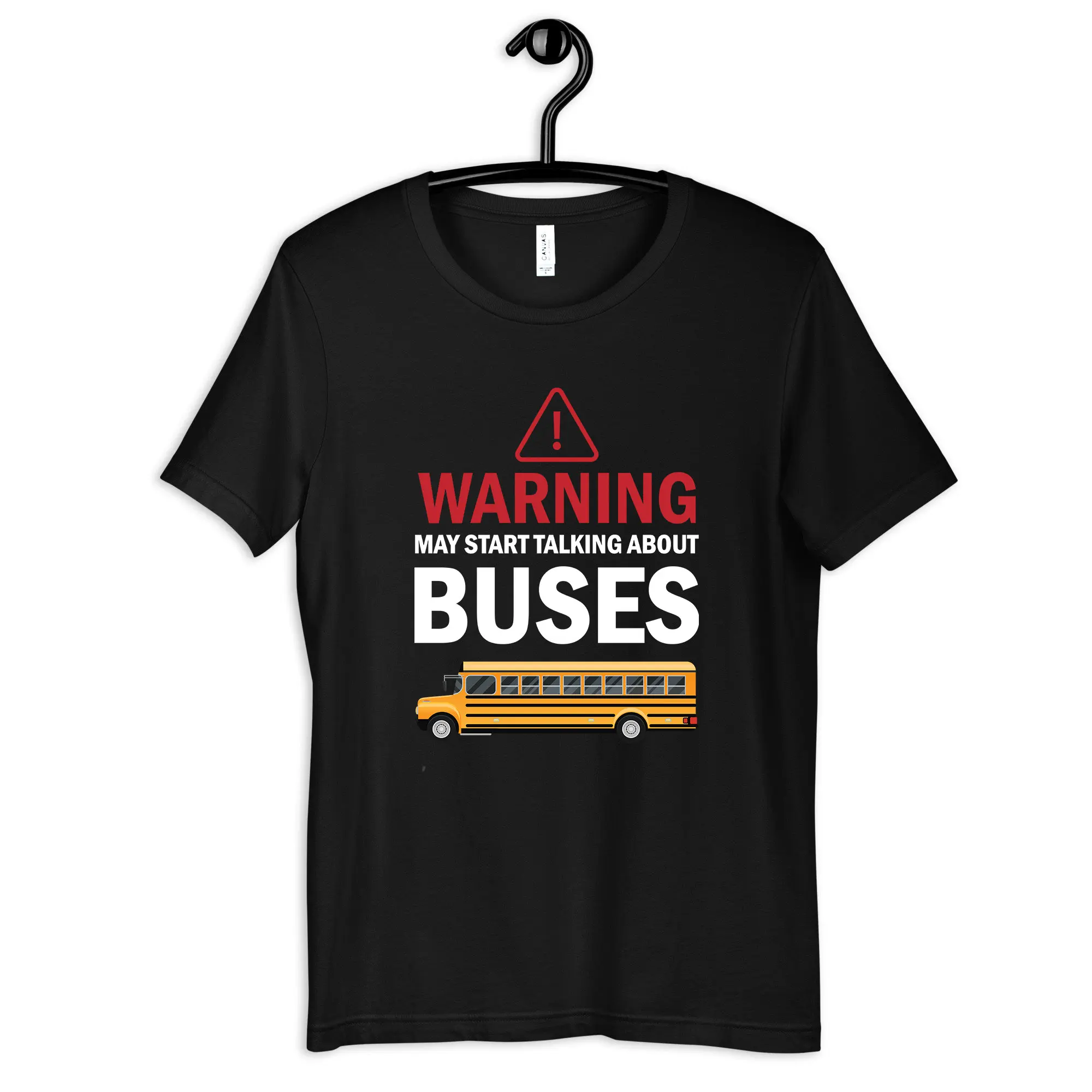 Warning May Talk About Buses T Shirt Funny School Bus Kids SweaT Long Sleeve