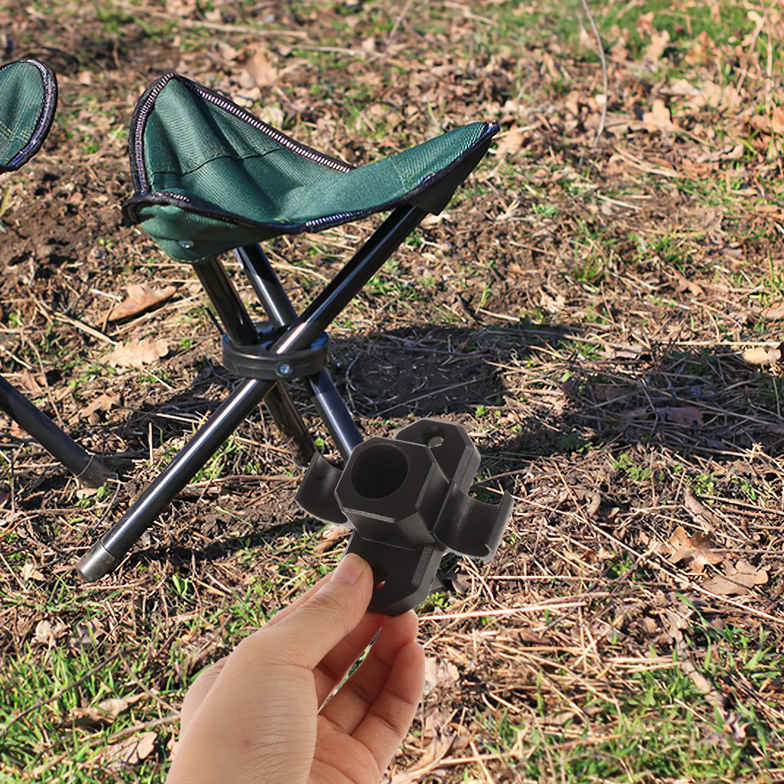4Pcs Foldable Table Leg Connectors Furniture Leg Attachment Mounting Hardware for Table Chair Stool Camping Furniture Repair