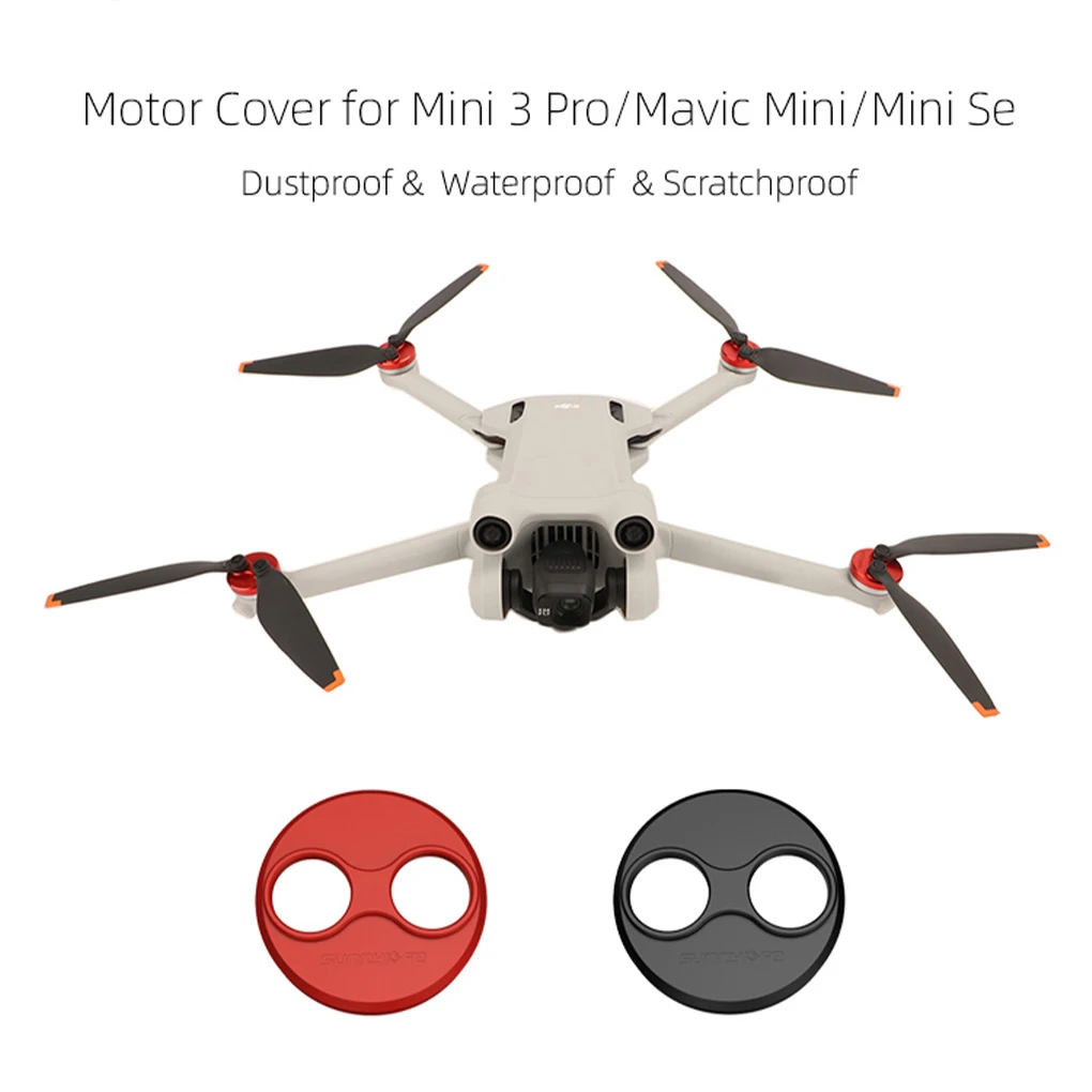 Drone Motor Cover Quadcopter Protector Moisture-proof Cap Accessory Red