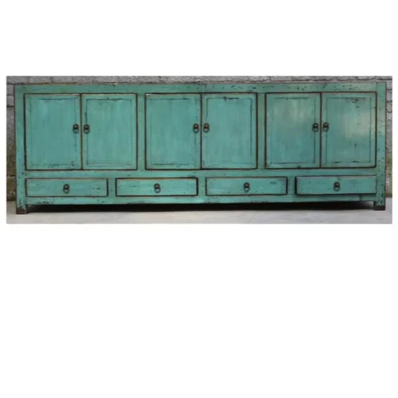 

High gloss blue cabinet TV cabinet
