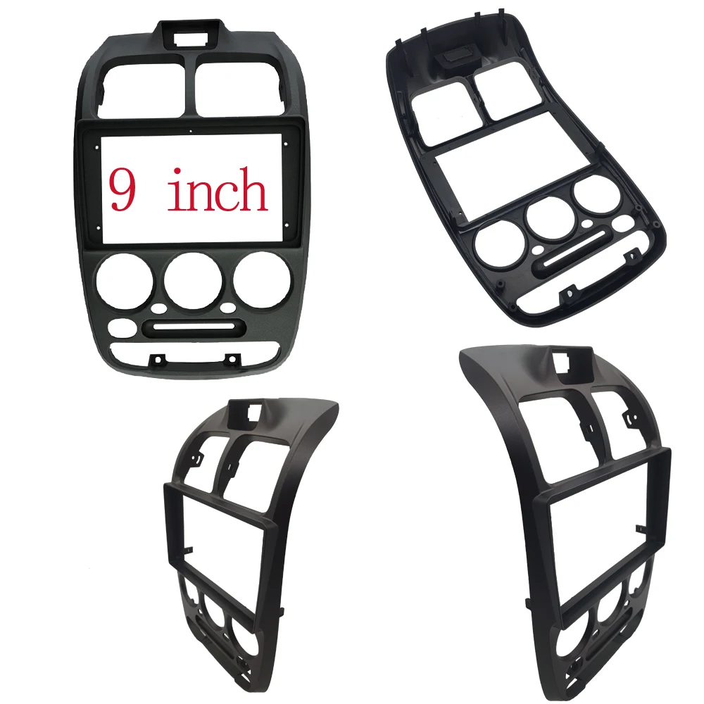 2 DIN 9 Inch Car Frame Fascia Adapter For Hyundai Accent Verna 1999-2005 Android Radio Dash Fitting Panel Kit