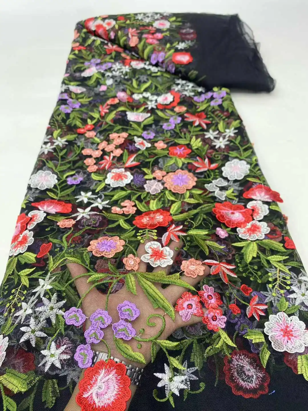 

Африканская кружевная ткань, высокое качество, 5 ярдов, французская тюлевая кружевная ткань, нигерийская кружевная ткань для свадебного шитья